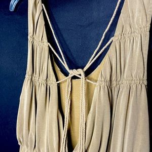 Free People Olive Green Mini Dress